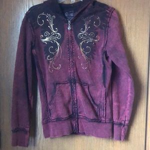 Affliction Sinful zip up hoodie